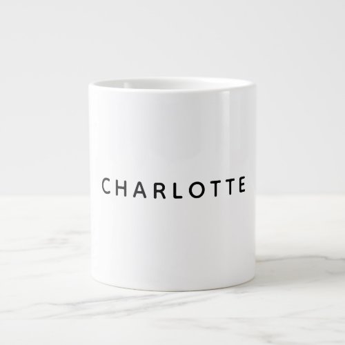 Minimalist Elegant Classical Professional Simple Giant Coffee Mug