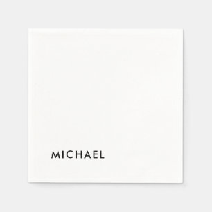 Minimalist Elegant Classical Professional Simple Napkins