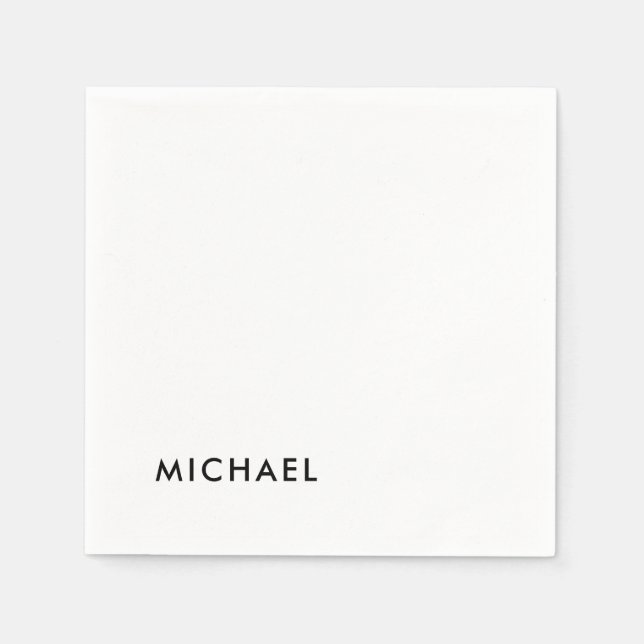 Minimalist Elegant Classical Professional Simple Napkins (Front)