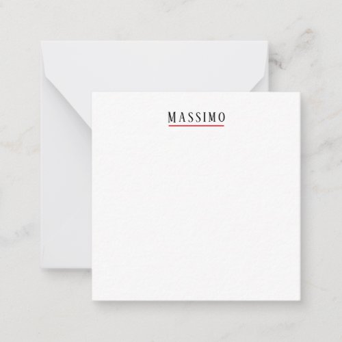 Minimalist Elegant Classical Professional Simple Note Card