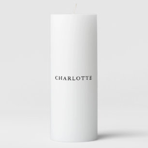 Minimalist Elegant Classical Professional Simple Pillar Candle