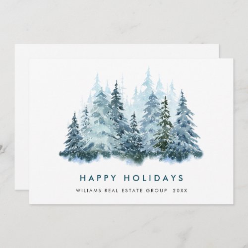 Minimalist Elegant Corporate Christmas Greeting Holiday Card