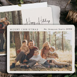 Minimalist Elegant Custom Christmas Simple Photo Holiday Card<br><div class="desc">Introducing our Minimalist Elegant Custom Christmas Simple Photo Holiday Card – a timeless and sophisticated way to share your holiday joy with loved ones. This classic Christmas card design emphasizes the beauty of simplicity. With space for two cherished photos, you can showcase your favorite moments from the year and spread...</div>