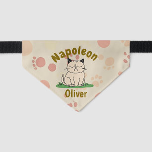 Minimalist Elegant Cute Cat Pet Bandana Collar