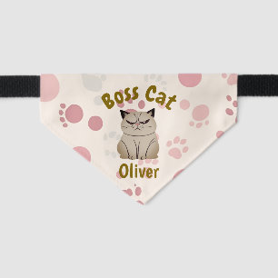 Minimalist Elegant Cute Cat Pet Bandana Collar