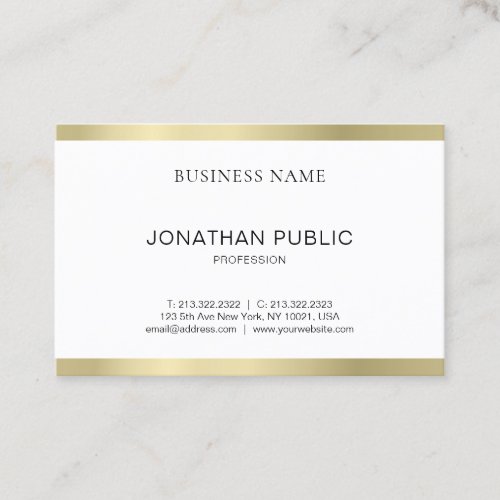 Minimalist Elegant Design Professional Plain Business Card