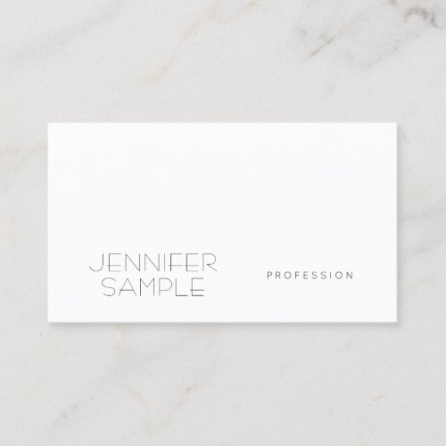Minimalist Elegant Design Professional Tasteful Business Card