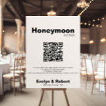 Minimalist Elegant Formal Wedding Honeymoon Fund Poster<br><div class="desc">This minimalist elegant formal wedding honeymoon fund poster is perfect for a rustic wedding. The design features a beautiful font to embellish the font.</div>