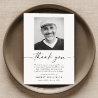 Minimalist Elegant Funeral Sympathy Memorial Photo