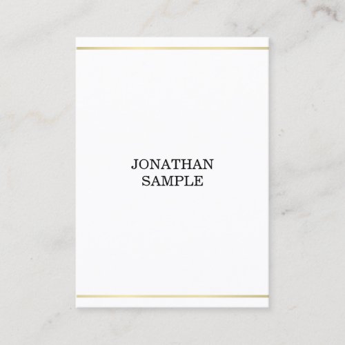 Minimalist Elegant Gold Professional Design Luxury Business Card