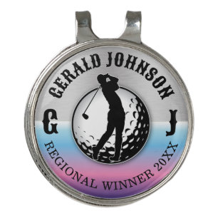 Minimalist Elegant Golf Design Hat Clip