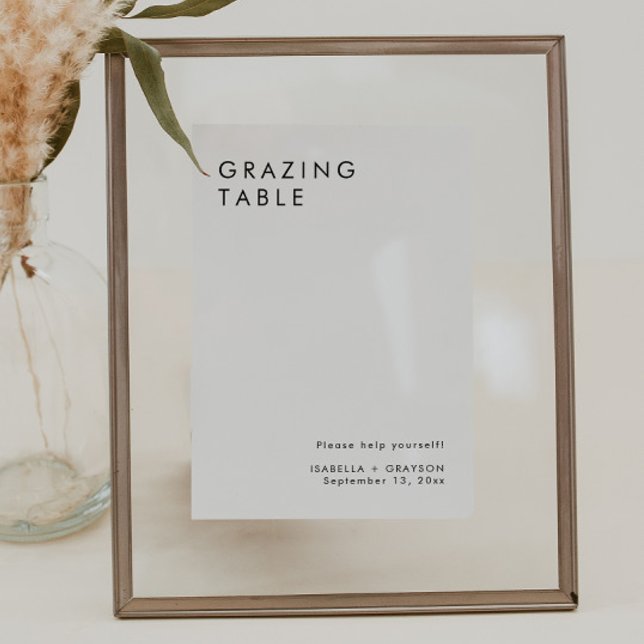 Minimalist Elegant Grazing Table Sign (Creator Uploaded)