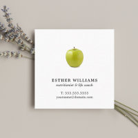 Minimalist Elegant Green Apple Nutritionist