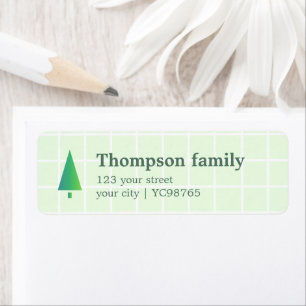 Minimalist Elegant Green White Bold Label