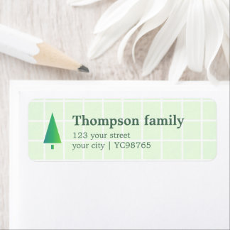 Minimalist Elegant Green White Bold Label