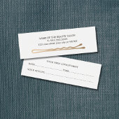 Minimalist Elegant Hair Stylist Appointment Card