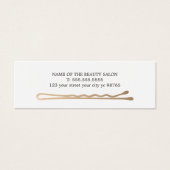 Minimalist Elegant Hair Stylist Appointment Card (Front)
