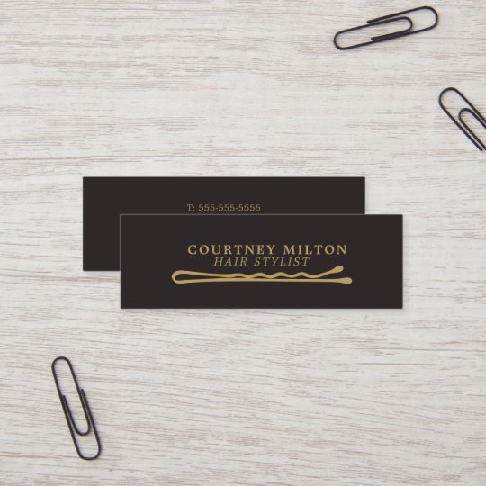 Minimalist Elegant Hair Stylist Business Card Zazzle Com