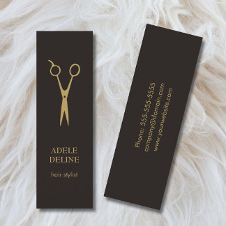 Minimalist Elegant Hair Stylist Business Card
