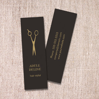 Minimalist Elegant Hair Stylist Business Card