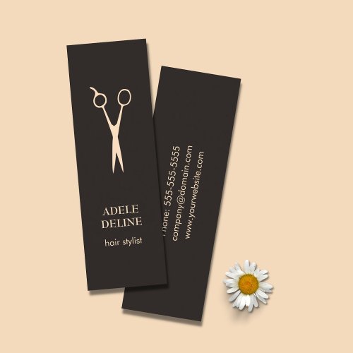 Minimalist Elegant Hair Stylist Business Card