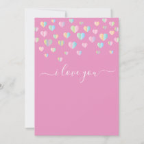 Minimalist Elegant I love you Design Invitation