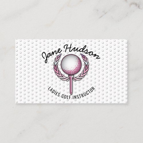 Minimalist Elegant Ladies Golf Design Business Card