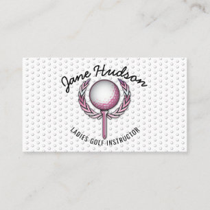 Minimalist Elegant Ladies Golf Design Business Card
