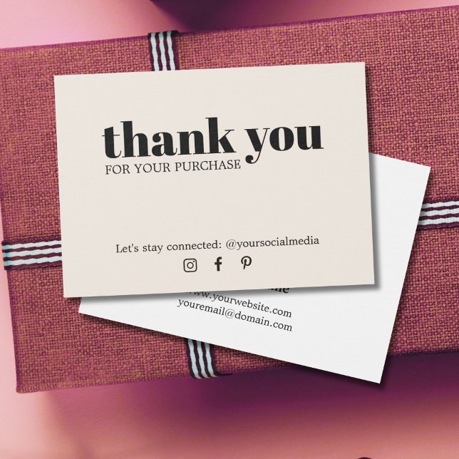 Minimalist Elegant Light Pastel Thank You Coupon (Creator Uploaded)