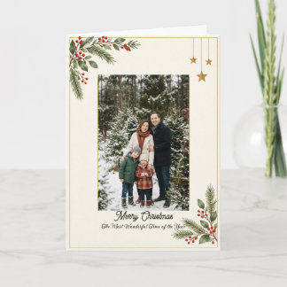 Minimalist Elegant Merry Christmas Card