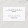 Minimalist Elegant Modern Design Trendy Plain Business Card