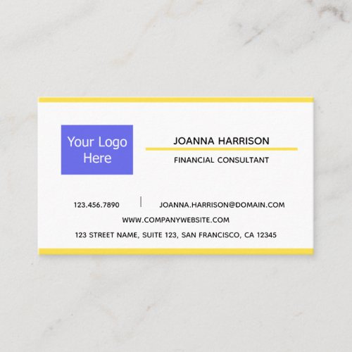 Minimalist Elegant Modern Logo Shiny Gold Lines Business Card