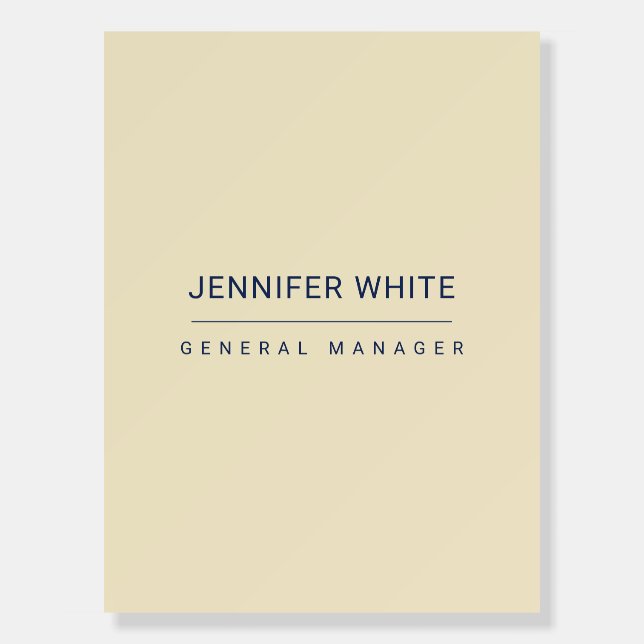 Minimalist Elegant Modern Plain Foam Board (Front)