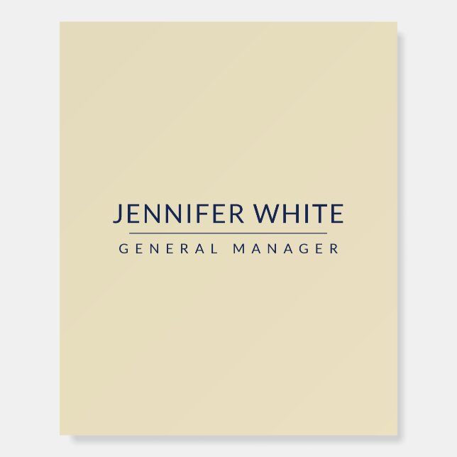 Minimalist Elegant Modern Plain Foam Board (Front)