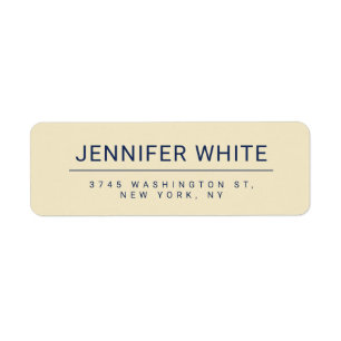 Minimalist Elegant Modern Plain Label