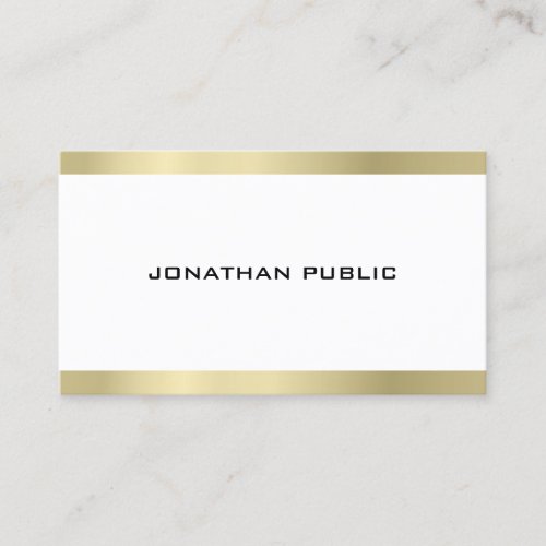 Minimalist Elegant Modern Professional Plain Business Card