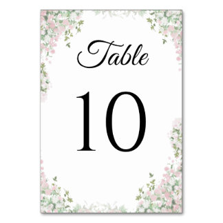  Minimalist elegant modern wedding  Table Card