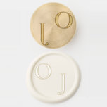 Minimalist Elegant Monogram Initial Wedding Wax Seal Stamp<br><div class="desc">Minimalist initial monogram wedding wax seal stamp kit</div>