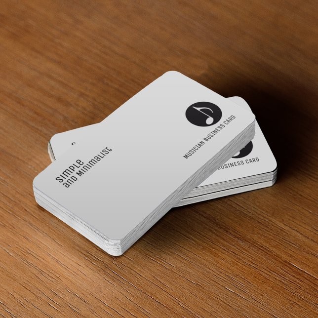 minimalist elegant music business card (Creator Uploaded)