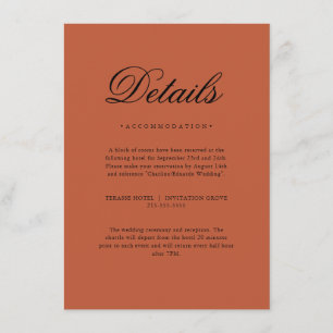 Minimalist Elegant Neutral Details Card