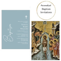 Minimalist Elegant Orthodox Christian Baptism