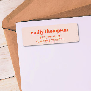 Minimalist Elegant Pastel Bold Label