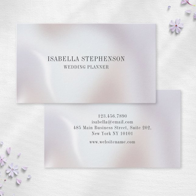 Minimalist Elegant Pearl  Business Card (Creator Uploaded)