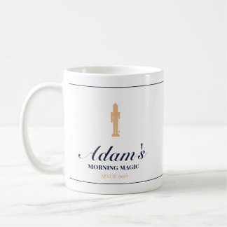 Minimalist elegant personalized christmas mug