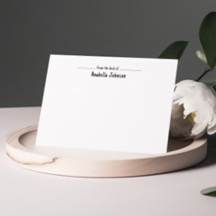 Minimalist Elegant Personalized Note Cards