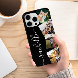 Minimalist Elegant Personalized Photo Collage iPhone 15 Pro Max Case