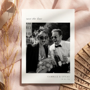 Minimalist Elegant Photo Save the date Invitation