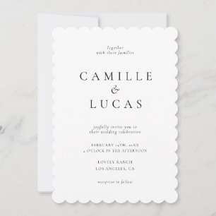 Minimalist Elegant Photo Wedding Invitation