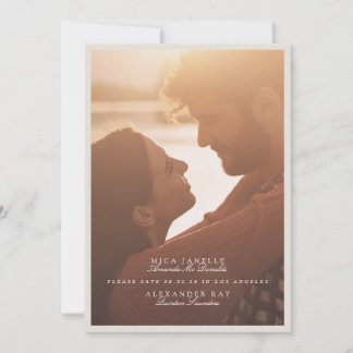Minimalist Elegant Photo Wedding Save The Date