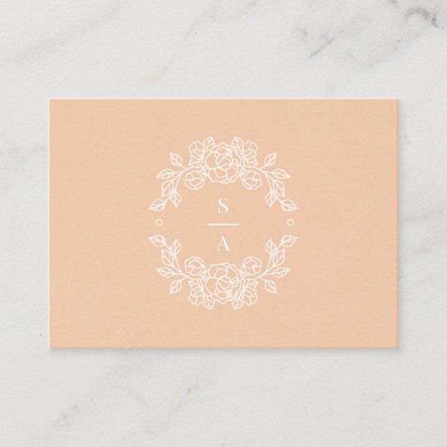 Minimalist Elegant Pink Enclosure QR Code Card (Front)